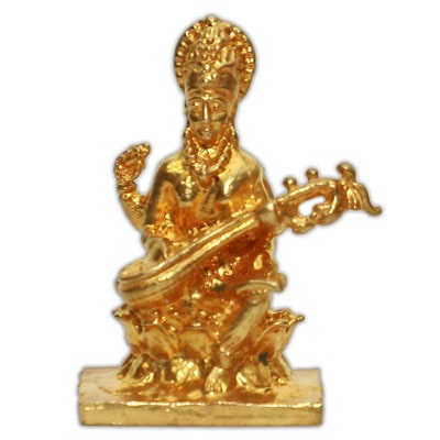 Energized 1.25 Inch Saraswati Statue