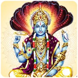 Flower and Tulsi Decoration for Vishnu Powerspot