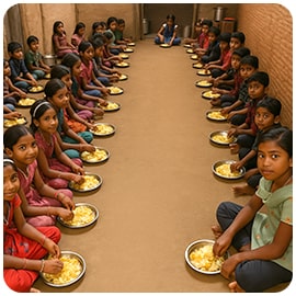 Providing Nutritional Diet Supplies to Underprivileged Woman