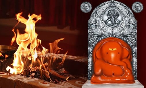 5-Priest Mayuresha Ganapati (Hymn in Praise of Mayuresha Ganesha) Stotram Chanting followed by Chidananda Mayuresha Ganapati Mantra Fire Lab to Bestow Material Success, Protection from Evil & Negativity 