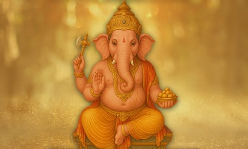 Gaja Mukha Ganesha (Elephant-Faced Lord of Strength and Leadership)