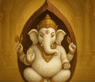 Worship of Trinethra Vruksha Udyaana Ganesha Worship of Trinethra Vruksha Udyaana Ganesha