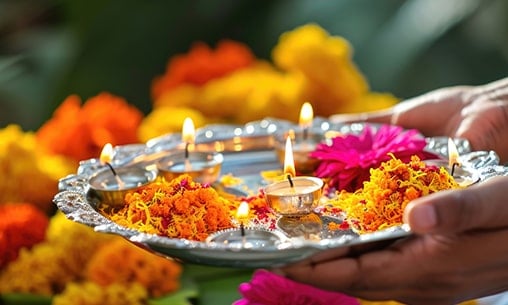 Archana (Pooja) & 2-Priest Kala Bhairava Fire Lab for Good Time Management & Financial Status at Kasi Powerspot 