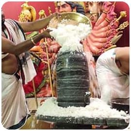 Rice Abishekam (Hydration Ceremonies) for Shiva Powerspots