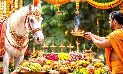 Dampathi Pooja (Elderly Married Couple Ritual) at Shreem Brzee Powerspot