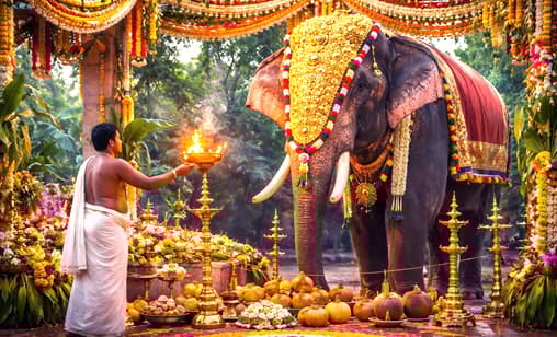 Vilakku Pooja (Pooja Through Lamp Lighting) at Shreem Brzee Powerspot