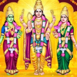 Muruga with Consorts (Valli & Devasena) – Success & Courage Sponsorship Package