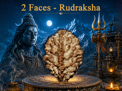 2 Faces Rudraksha