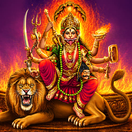 Goddess Pratyangira — Lion-Headed Supreme Protectress