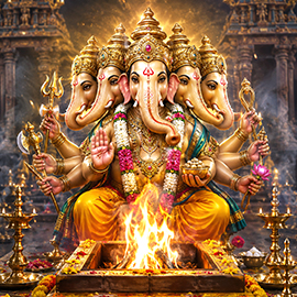 Individual Panchamukha Ganesha Fire Lab
