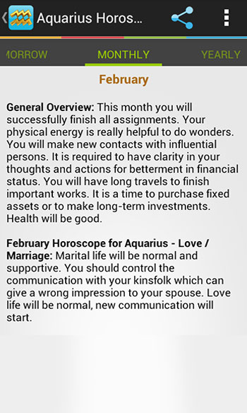 Aquarius Horoscope