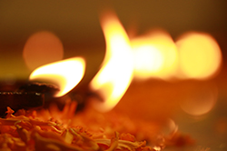 केरल मंदिर में देवी के लिए लैंप लाइटिंग(दीपक जलाना) और सर्व ऐश्वर्या मुट्ठरुक्कल