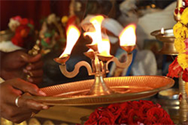Archana (Pooja) to Shiva at 3 Powerspots