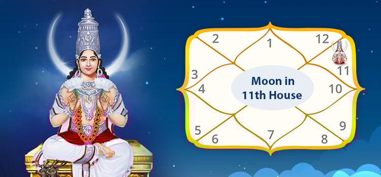 Moon in 11th house