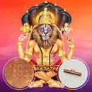 Yoga Narasimha Moola Mantra Energized Copper Amule